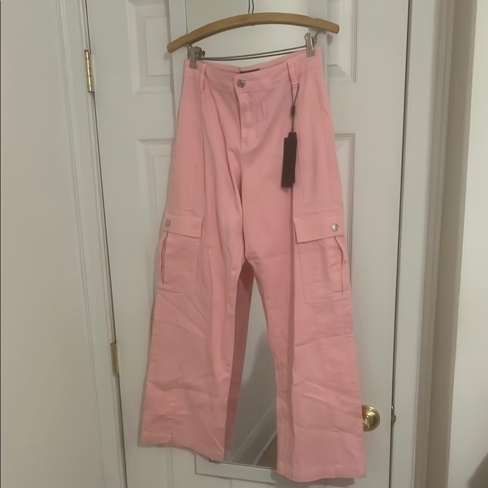 Evolve Denim Pink Cargo Jeans NWT